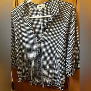 Cloth and Stone gingham blouse